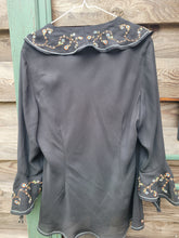 Load image into Gallery viewer, Black Boho Blouse