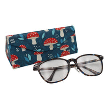 Load image into Gallery viewer, Mushroom Glasses Case - Vegan Leather Folding Hard Case