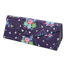 Load image into Gallery viewer, Succulent Terrarium Glasses Case – Cactus – Vegan Leather