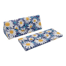 Load image into Gallery viewer, Daisy Glasses Case - Vegan Leather Folding Hard Shell Case