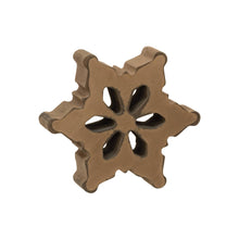 Load image into Gallery viewer, Antiqued Wooden Chunky Snowflake, 2 Assorted