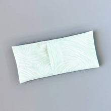 Load image into Gallery viewer, Lavender Eye Pillow w/ Removable Cover - Mint White Swirls
