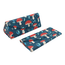 Load image into Gallery viewer, Mushroom Glasses Case - Vegan Leather Folding Hard Case