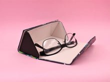 Load image into Gallery viewer, Succulent Terrarium Glasses Case – Cactus – Vegan Leather