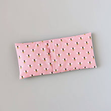 Load image into Gallery viewer, Lavender Eye Pillow w/ Removable Cover - Bees on Pink