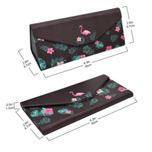 Load image into Gallery viewer, Flamingo Glasses Case – Cute Animals – Vegan Leather