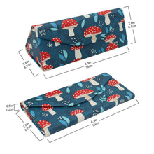 Load image into Gallery viewer, Mushroom Glasses Case - Vegan Leather Folding Hard Case