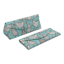 Load image into Gallery viewer, Chickens Glasses Case – Cute Animals – Vegan Leather