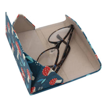 Load image into Gallery viewer, Mushroom Glasses Case - Vegan Leather Folding Hard Case