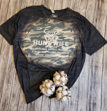 Load image into Gallery viewer, Hunt wife camo tee