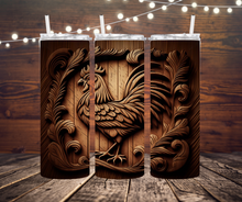 Load image into Gallery viewer, Embossed Chicken tumbler