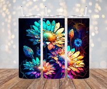 Load image into Gallery viewer, Watercolor Daisy tumbler