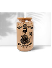 Load image into Gallery viewer, Glass beer cans with bamboo lids