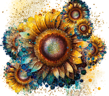 Load image into Gallery viewer, Watercolor sunflower tumbler