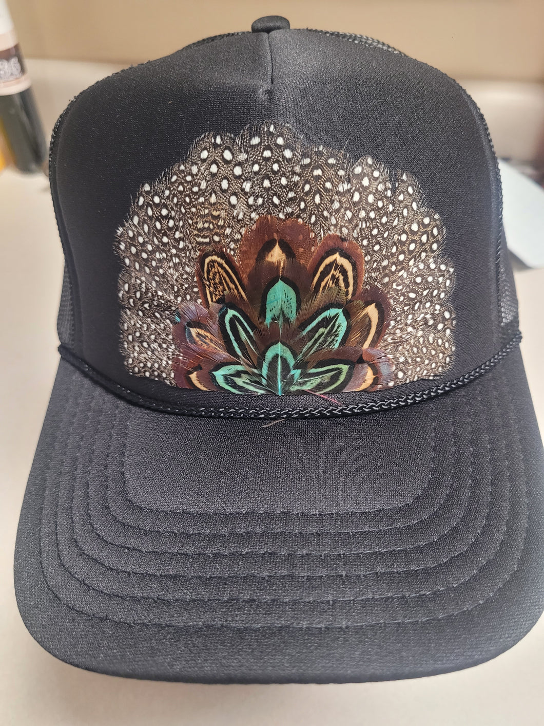 Trucker Hats w/ Feather