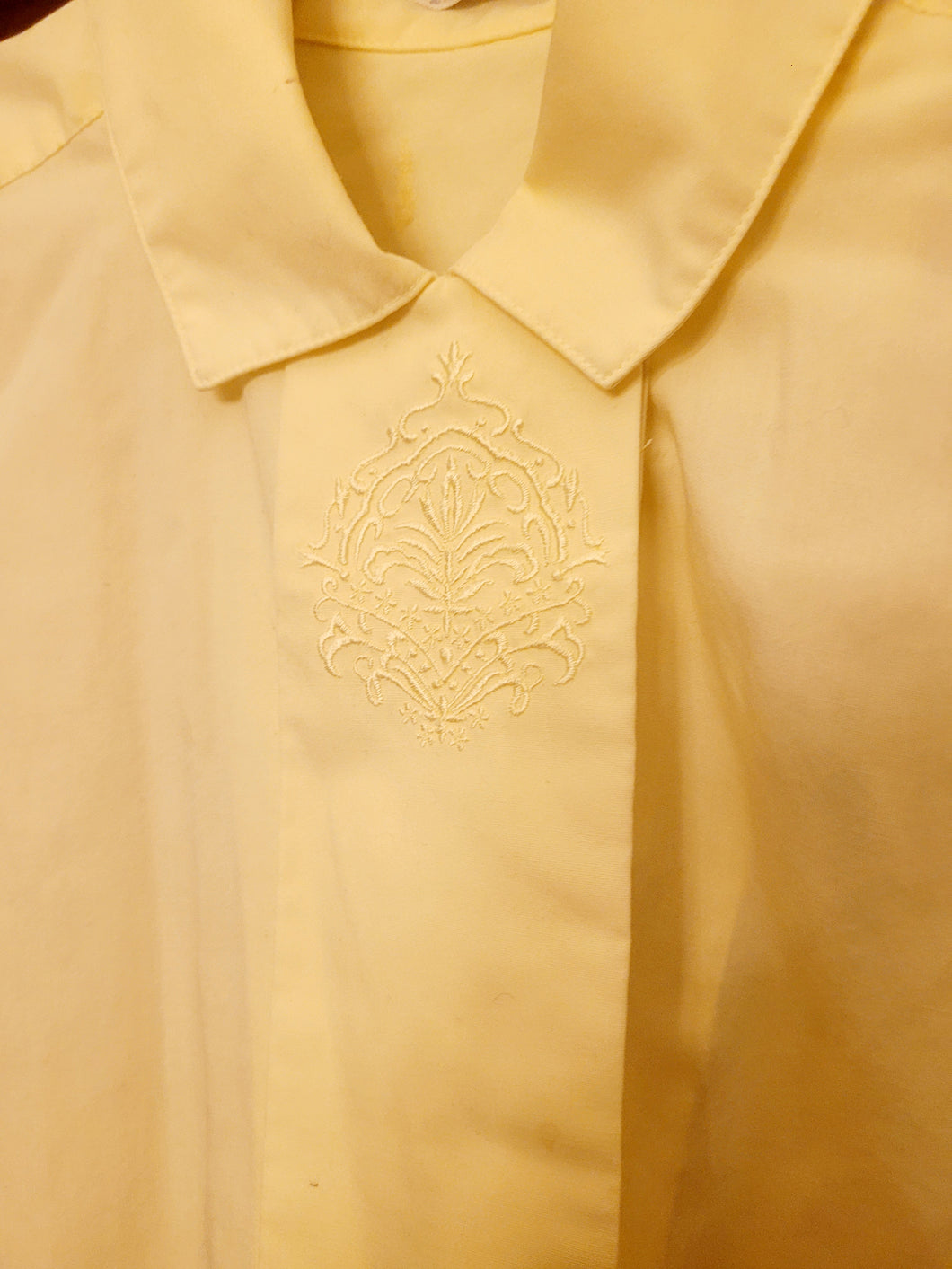 Vintage Yellow Collared blouse