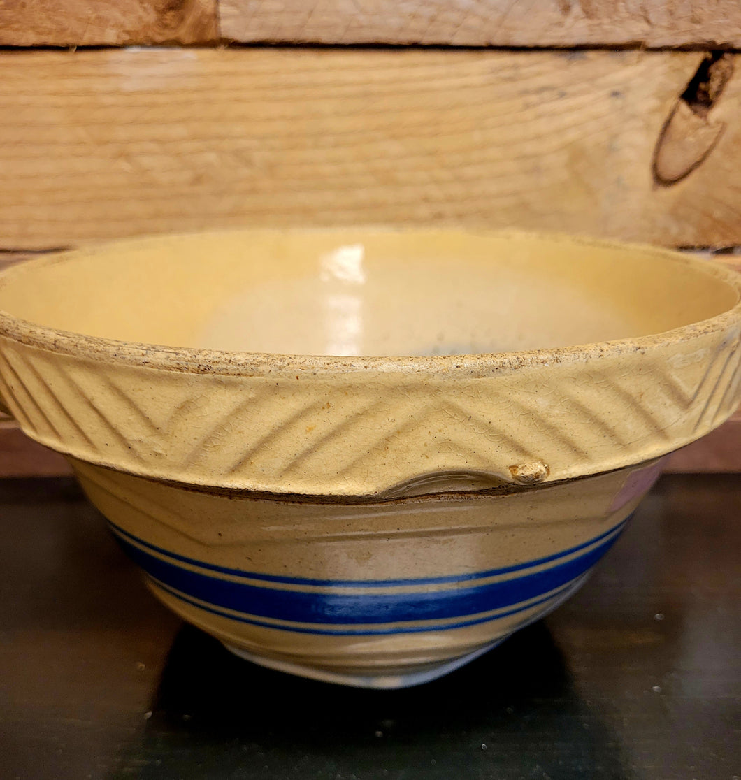 Vintage stoneware mixing bowl