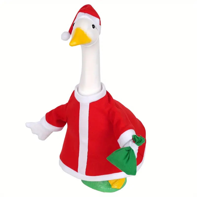 Porch Goose Santa