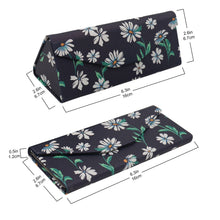 Load image into Gallery viewer, Chamomile Glasses Case - Vegan Leather Folding Hard Case
