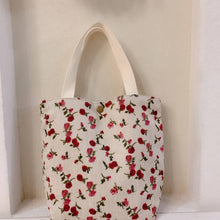 Load image into Gallery viewer, Cosbai - Floral Corduroy Handbag
