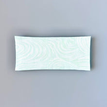 Load image into Gallery viewer, Lavender Eye Pillow w/ Removable Cover - Mint White Swirls
