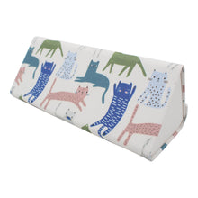 Load image into Gallery viewer, Indie Cats Glasses Case – Cute Animals – Vegan Leather

