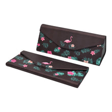 Load image into Gallery viewer, Flamingo Glasses Case – Cute Animals – Vegan Leather
