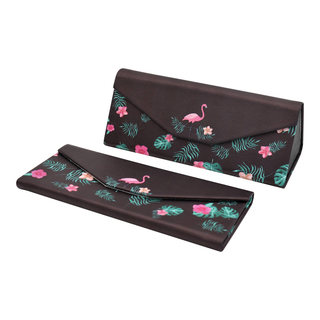 Flamingo Glasses Case – Cute Animals – Vegan Leather