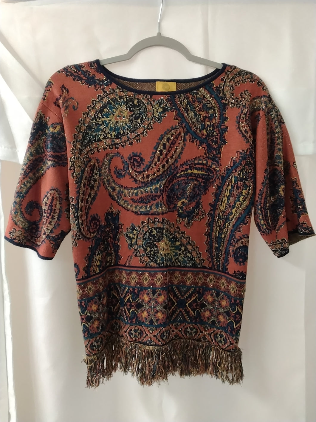 Ruby Red paisley  top