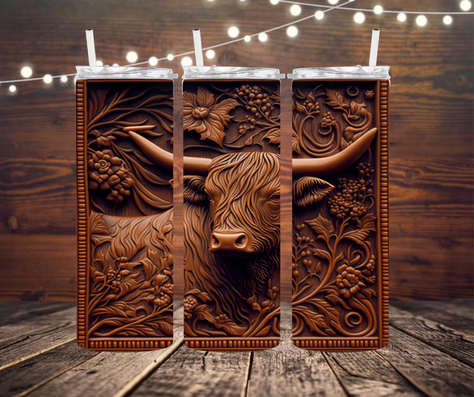 Highland Cow tumbler